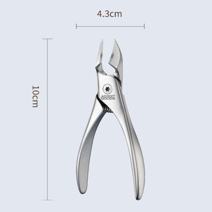 Roestvrijstalen tang met scherpe snijkanten van 10 cm lengte en 4,3 cm breedte