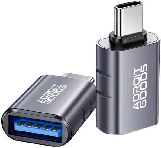 USB-C naar USB-A adapter met metalen behuizing