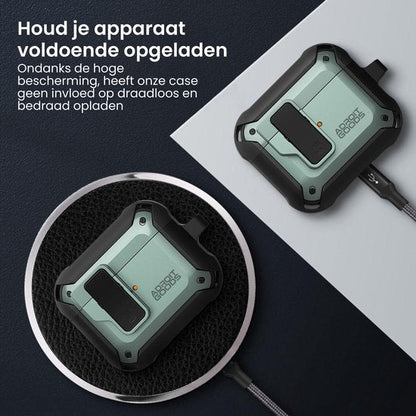 Duurzame beschermhoes die draadloos en bedraad opladen ondersteunt zonder beperkingen.