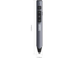 professionele presentatie laserpointer met afstandsbediening en display in zwart grijs