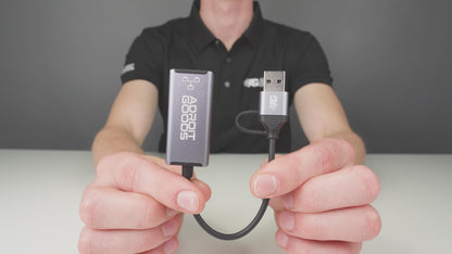 USB-C / USB-A Naar Lan Netwerk Ethernet Adapter - 10/100/1000 Mbps - Internet - Grijs