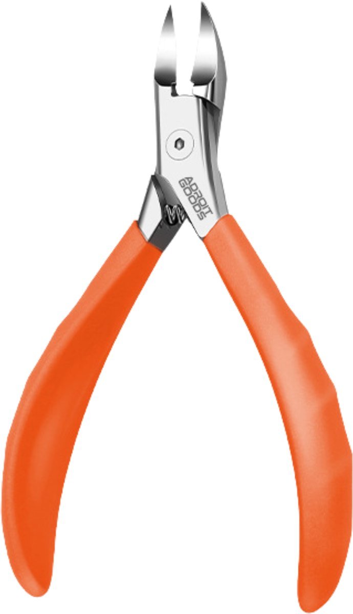 Kniptang met oranje handvat en metalen snijkop geschikt voor precisiewerk en hobbygebruik
