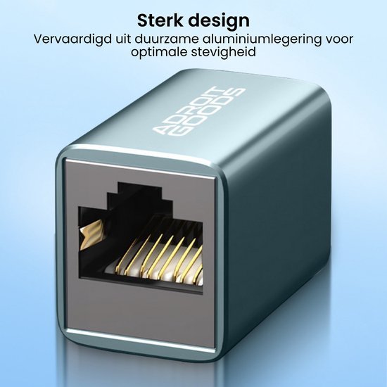 compact metalen adapter met sterke aluminium behuizing en goudkleurige contacten voor verbindingen