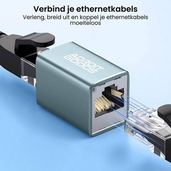 AdroitGoods ethernet kabel koppeling voor verlengen en uitbreiden van netwerkkabels
